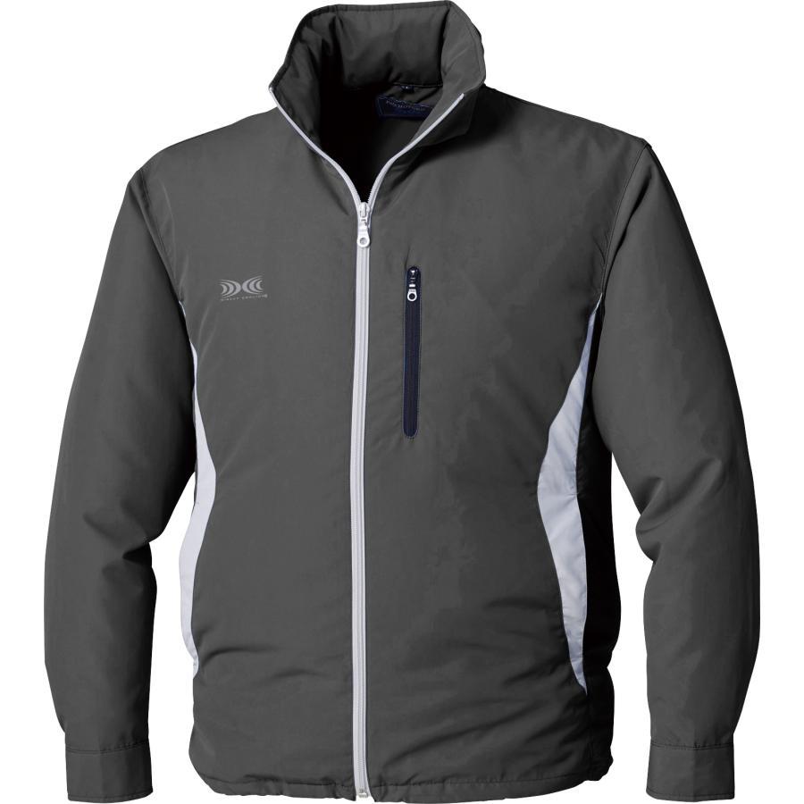 空調服 KU90520CG スポーツカジュアルデザイン チャコール 黒色ファン バッテリーセット SKSP02B 熱中..