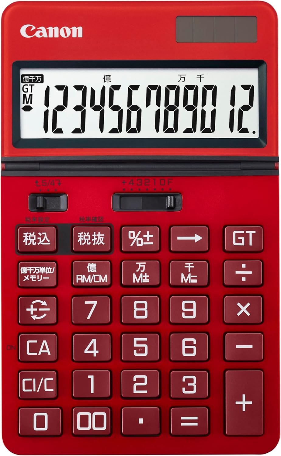 Rakuten - Canon ビジネス電卓 バーニングレッド KS-1250TUV-RD