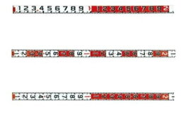 ハイビスカス 紅白ロッド 120mm幅テープのみ 50m HK12-50T【測量/土木/建築/現場写真/工事写真/記録用品】