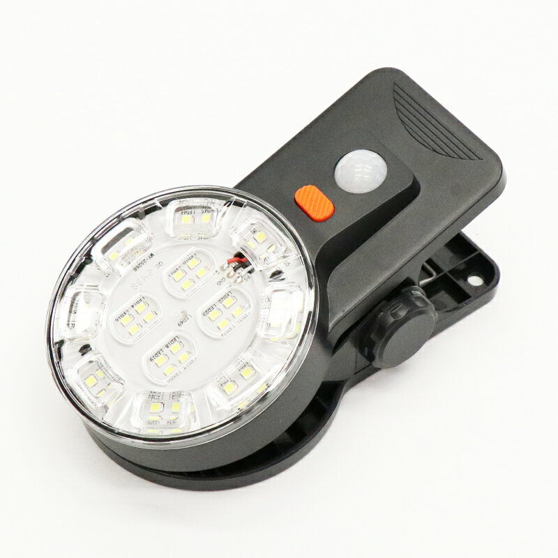 現場監督のHIRO クリップ式ソーラーセンサーライト HDL-6410 LED 防災 アウトドア 防犯｜アングル3