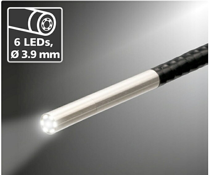工業用内視鏡 Laserliner ビデオフレックスHDマイクロ 救助 がれき下の確認 捜索 ...