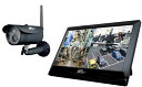 防犯カメラ ワイヤレスセキュリティカメラモニターセットMT-WCM300 ネットに繋げばスマホで外出先から確認可 マザーツール