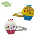【ヘアクリップ アクセサリー】リリー&モモ|lily & momo ヘアクリップ(2コセット) <スパークルカップケーキ> おしゃれガールのためのヘアアクセサリ...