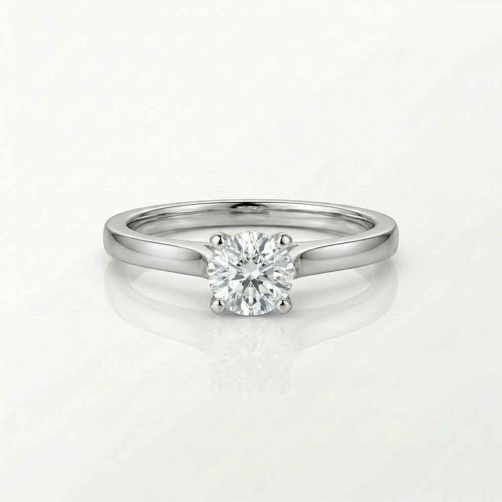 【オーダーメイド相談窓口】 婚約指輪 0.3ct 立て爪 ソリティア 透かしデザイン 製作・見積り依頼チケ..