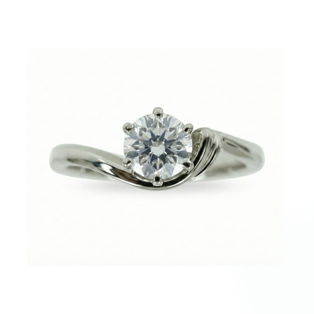 【オーダーメイド相談窓口】 婚約指輪 0.4〜0.5ct 大粒ダイヤモンド アシンメトリー 曲線美 製作・見積..