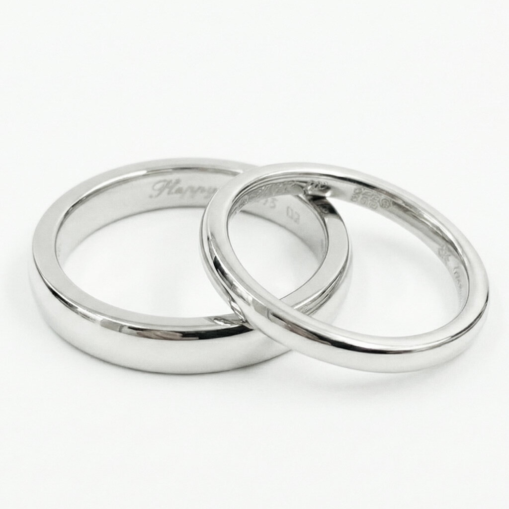 【オーダーメイド相談窓口】 結婚指輪 マリッジリング ペアリング 製作・見積り依頼チケット スタンダード 平打 ストレート デザイン 刻印 誕生石 ケース付 R144/R107