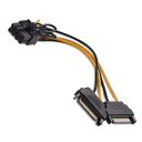 8ピンからデュアルSATA電源ケーブル(SATAから8ピンPCIe)(2)