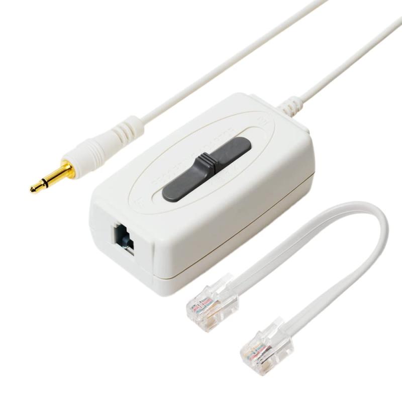 MIYOSHI ミヨシ MCO 通話録音アダプター 受話器用 4極4芯 電話機にICレコーダーを接続するアダプタ 家..