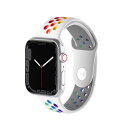 AiMaoo バンド Apple Watch 42mm / 44mm / 45mm 対応 バンド シリコン スポーツストラップ おしゃれ 柔軟性 防汗 コンパチ...