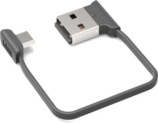 両端子L字microUSBケーブル 短い 約12cm L字 パターン4 ブラックホワイト 両端子L字microUSBケーブル 短い 約12cm L字 パターン4 ブラックホワイト