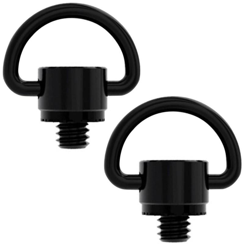 カメラストラップねじ 1/4 "ねじ インチねじ カップリングねじ カメラ固定ねじ 写真用補助器具 カメラ用固定ねじアダプター 三脚座クイックコネクト 2PCS ブラック