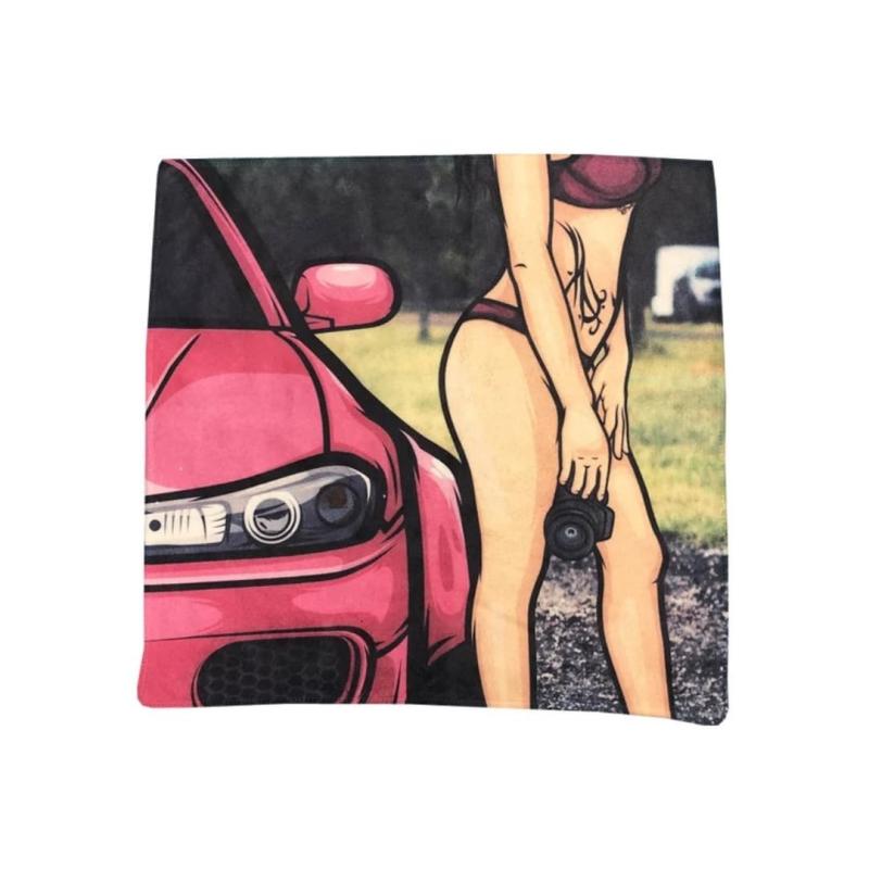 フェイスタオル AT0006 約35cm×35cm JDM・ガールズ仕様 インテリア 車 [並行輸入品]