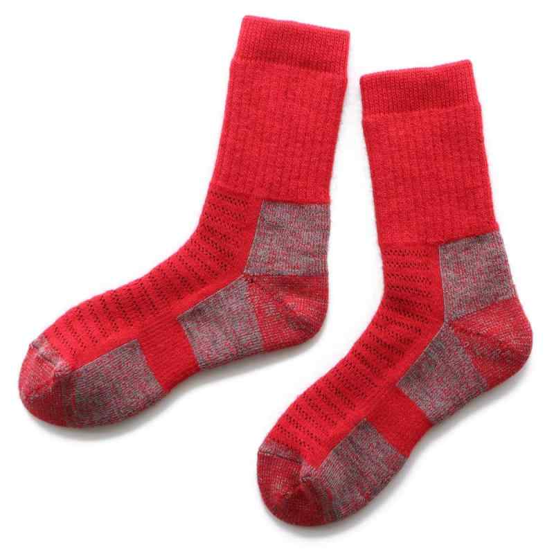 [ナイガイ] メリノウール 登山 ソックス MOUNTAINEERING SOCKS 山登り トレッキング ロングトレイル スキー スノーボード クルー丈 毛混 抗菌防臭 パイル編み メンズ＆レディース ソックス 靴下 903