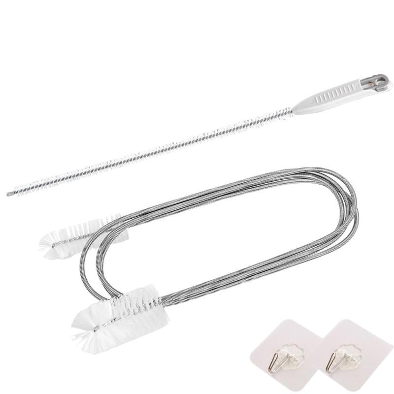 YUANXINWL 排水溝 つまり パイプブラシ 排水管 掃除 ワイヤー 2本セット 45cm 155cm 自由に曲がる ロングブラシ ゴミや髪の毛 洗浄 掃除 風呂 トイレ 洗面所 キッチン