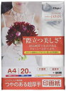 Digio2 写真用紙 印画紙 つやのある超厚手 強光沢 A4 20枚 Z2910(2)