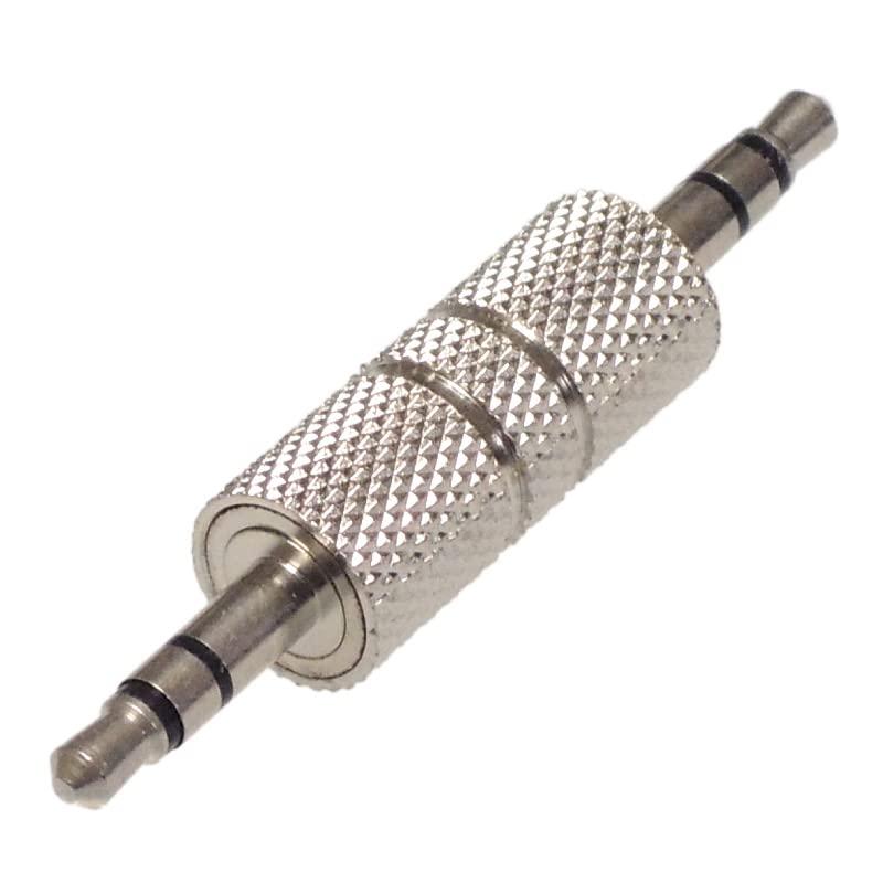 KAUMO 3.5mm ステレオミニ (オス/オス) 3極 アダプター 中継コネクタ TRS