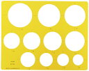 Uchida drawing instrument ウチダ製図器(Uchidaseizuki) テンプレート No.106 円定規 1-843-0106
