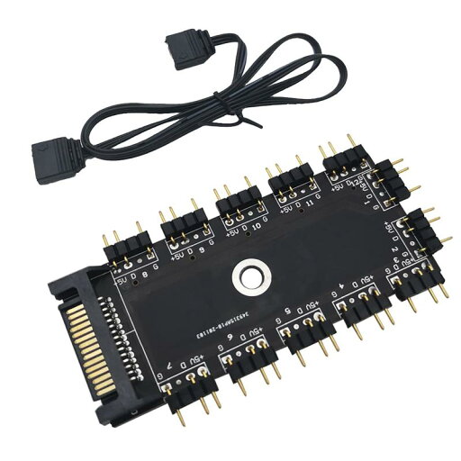 rgb ハブ, CTRICALVER 1〜11ポートARGB HUB 5V 3Pin RGBスプリッターハブ SATA/IDEポート付き電源50cm延長ケーブル rgb ハブ, CTRICALVER 1〜11ポートARGB HUB 5V 3Pin RGBスプリッターハブ SATA/IDEポート付き電源50cm延長ケーブル