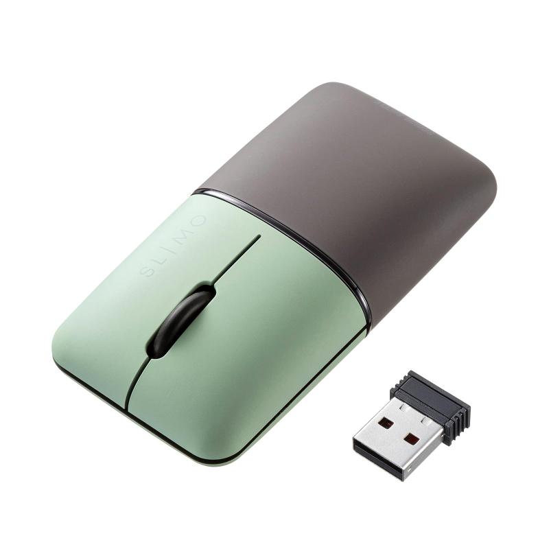 サンワサプライ 静音ブルーLEDマウス SLIMO（充電式）