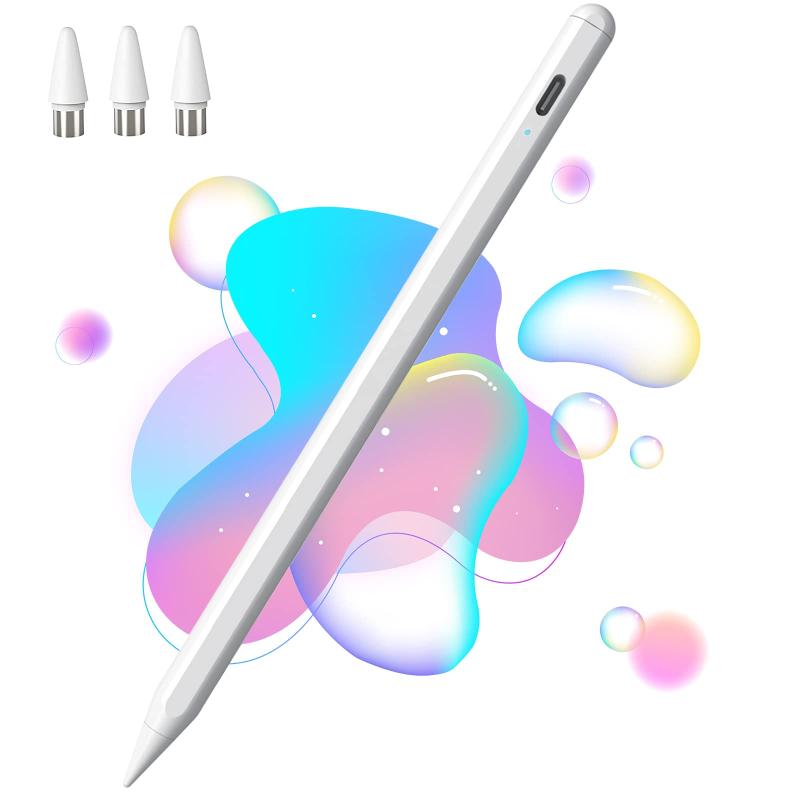 タッチペン タブレット iPad/iPhone/Android/スマホ/全機種対応 スタイラスペン 急速充電 極細 Apple Pencil 互換ペンアイパッド ペンシル 超高精度/操作の簡便さ/磁性吸着機能