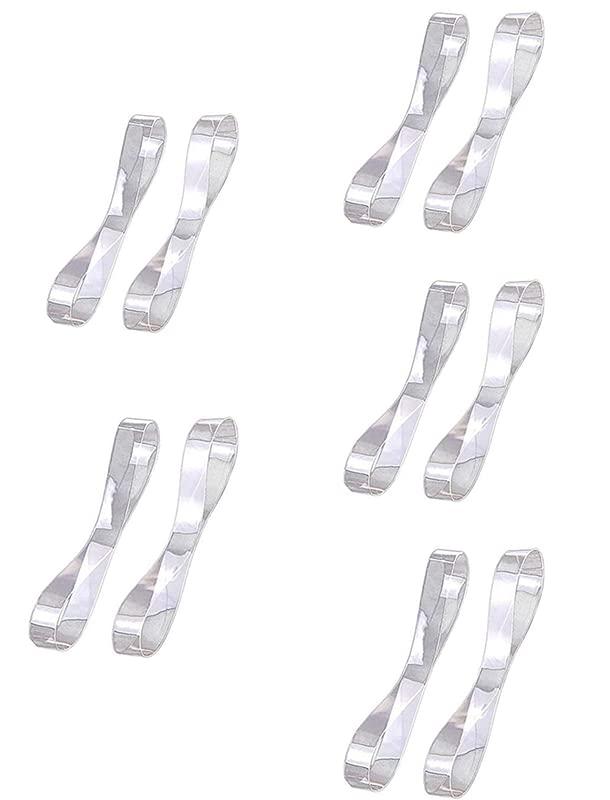 [JUTOSU] 5ペア/ 10個 透明 見えない シュ ーズストラップ ハイヒール ダンスシューズ シューズベルト パンプス ストラップ 脱げ防止 安定 ポータブル 取り外し可能 使いやすい 弾力性がありま