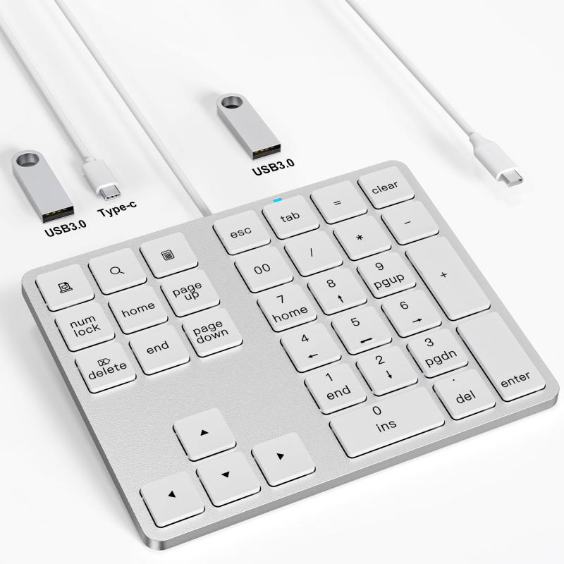 テンキー 有線 薄型 34キー mac テンキーボード