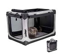GPR ペット用ソフトクレート ペットキャリー ペットハウス 猫犬兼用 折りたたみ式 洗濯可能 取り外し可能(4)