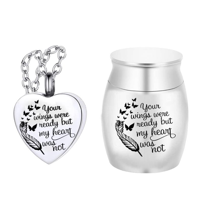 HAMILO ミニ骨壷 遺骨入れ ネジ式 手元供養 ステンレス製 ペット 遺骨ペンダント付属