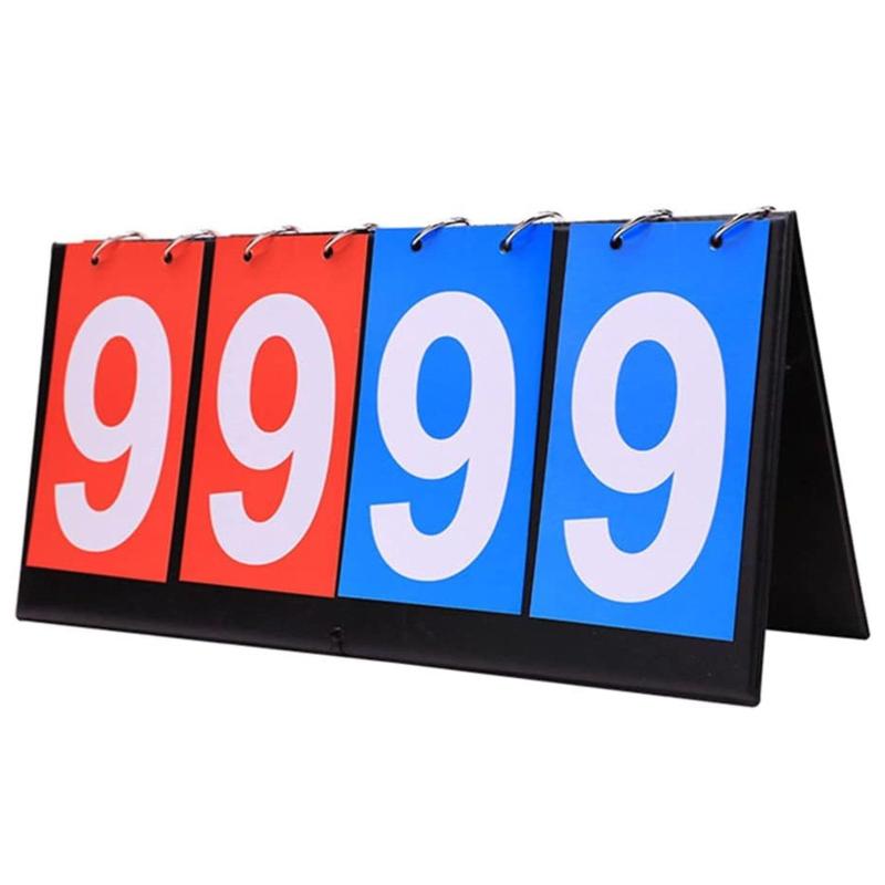 Braheart 4桁 スコアボード 得点板 得点ボード 折り畳み可 防水加工 携帯便利 読みやすい スコア表 各..