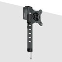 GIBBON MOUNTS パーテーション モニターアーム 壁 1画面 シングル 上下左右±15°多角度調節 13~34インチ 耐荷重8kg モニター 壁掛け金具 8段高度調節 VESA スタンド 360度回転可能 75×75mm/100×100mm 快