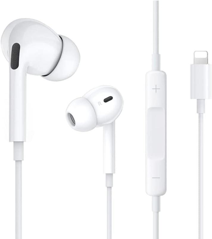 【2024最新型】iPhone イヤホン 有線 アイフォン イヤホン 重低音 イヤフォン 音量調整 通話可能 対応 iPhone 14 Pro/14/13/13Pro/12/12Pro/11/X/XS/XR/XS/8/8P/7/7P(iOS 12以降対応