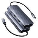 QUUGE ドッキングステーション 2画面出力 4K出力 100W PD急速充電 USB3.0 5Gbps高速データ転送(2)