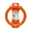 LaRooテディ犬デンタル玩具、小型犬用噛おもちゃ耐久性、ラウンドフリスビー18 cmストレス解消(中小犬)のペットの知能訓練用、浮遊訓練おもちゃ。