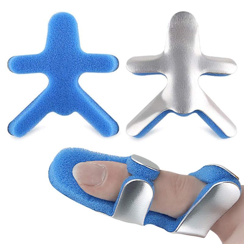 BestTown アルミ 指サポーター 2個セット フィンガースプリント フィンガーサポーター プロテクター ばね指 腱鞘炎 突き指 指固定 指骨折 可鍛性 通気 柔軟 快適 調節可能 2点セットのサムネイル