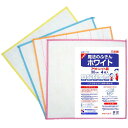 (株)日本デンソー お徳用 魔法のふきんホワイト アウトレット品 30cm 4枚入 日本製 キッチンクロス ふきん 台ふきん W-509