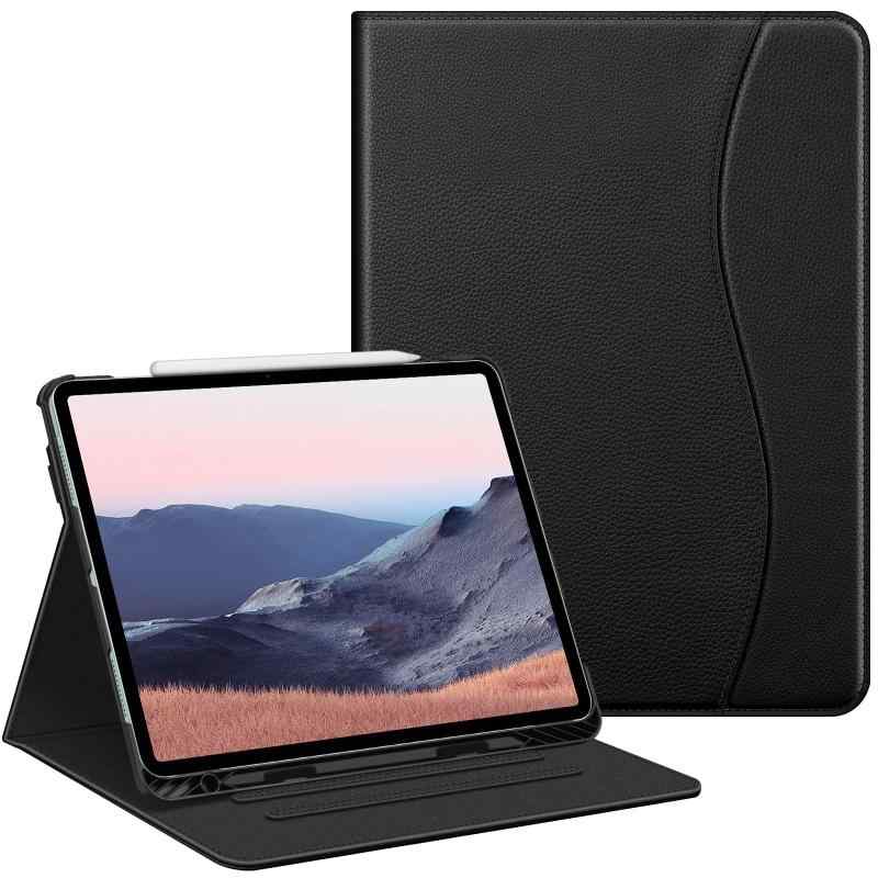 Fintie iPad Air 13インチ(M3/M2) ケース 2025/2024 保護カバー Apple Pencil 収納可能 Apple Pencil Proワイヤレス充電対応 2つ折スタンド マルチ視角 オートスリープ機能付き 傷つけ防止 PU