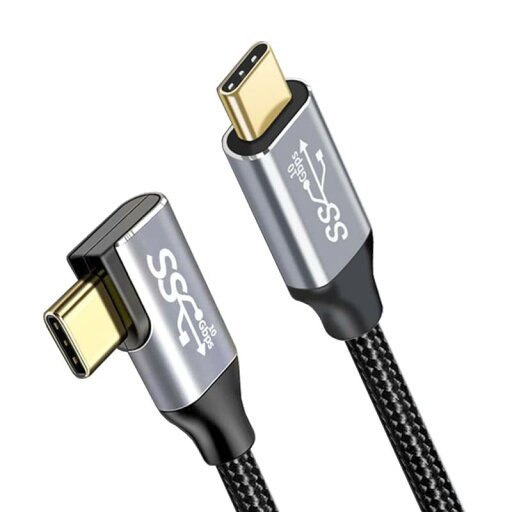 USB Type C ケーブル L字 USB3.2 Gen2標準 PD対応【10Gbpsデータ転送 100W/5A急速充電 4K/60Hz映像出力】 タイプc ケーブル 高耐久ナイロン編み Type-c機種対応 USB Type C ケーブル L字 USB3.2 Gen2標準 PD対応【10Gbpsデータ転送 100W/5A急速充電 4K/60Hz映像出力】 タイプc ケーブル 高耐久ナイロン編み Type-c機種対応