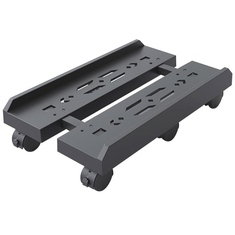 CPUスタンド キャスター付 パソコン CPUワゴン デスクトップ用 ほこり対策 カーペット 内寸幅20～ 28cm無段階調節 ゲーミングPC 耐荷重：40kg パソコンスタンド