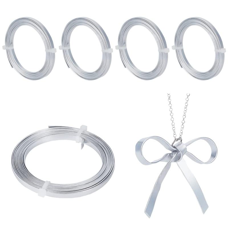 PH PandaHall アルミワイヤー アーティスティックワイヤー シルバー カラー アルミ線 ワイヤー クラフ..