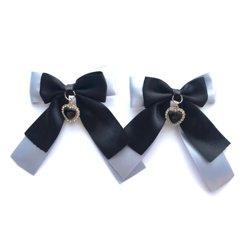 （小野寺屋/ペンギンランド）【ヘアクリップ／左右2個セット】ゆらめきハートリボン【 ロリータ ゆめかわいい ゴスロリ ヘアクリップ ヘアピン ヘアアクセサリー コスプレ 量産型 地雷系