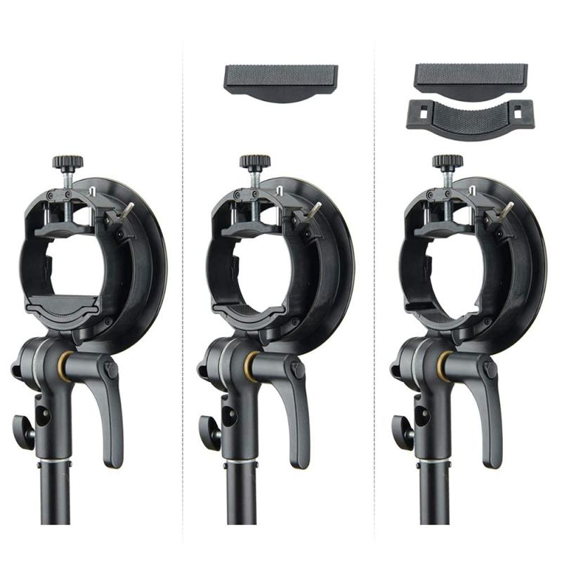 Godox S2アップグレードS型ブラケット ボーエンズマウント 取り外す可能のガスケット Godox V1シリーズ V860II、V850II 、TT685、TT600、TT350シリーズ TT350シリーズ AD400Pro AD200Pro AD2