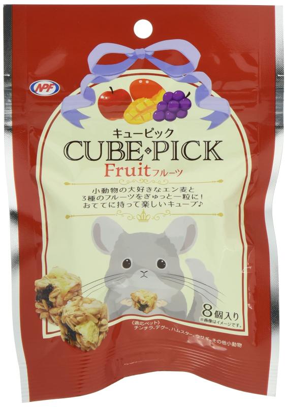 NPF ナチュラルペットフーズ キューピック フルーツ8個 赤
