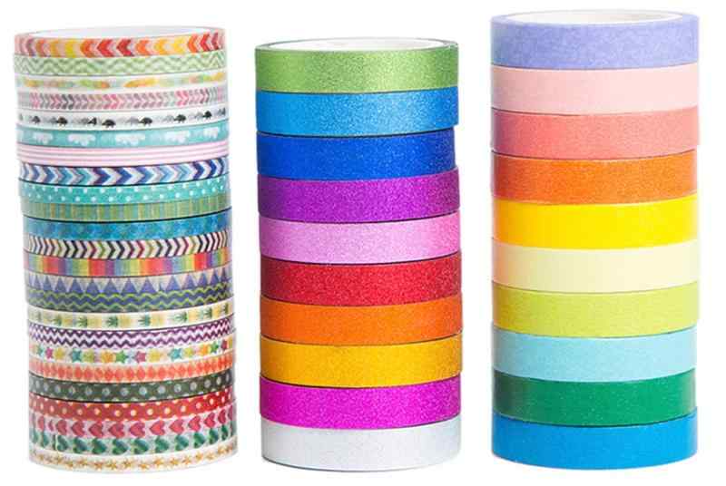 PBM 44巻 マスキングテープ アソートセット デザインマステ 無地マステ 大量 マステ ロール 細幅 3mm 7mm ほそい 細い ラッピング ギフト デコ...