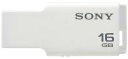 SONY スリム&コンパクト USBメモリー ポケットビット16GB ホワイト キャップレス USM16GM W(2)