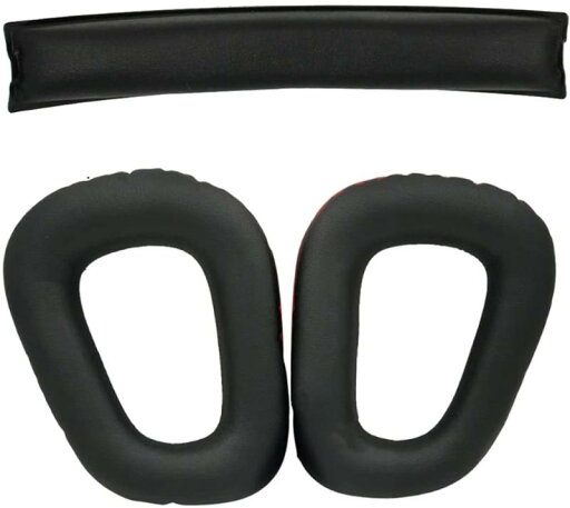 オーディオファン 交換用レザーイヤーパッド for Logicool製(ロジクール) G230 G331 G430 G431 G231 G930 イヤーパッド 1ペア + ヘッドクッション セット ブラック ゲーミングヘッドセット ヘッドセッ オーディオファン 交換用レザーイヤーパッド for Logicool製(ロジクール) G230 G331 G430 G431 G231 G930 イヤーパッド 1ペア + ヘッドクッション セット ブラック ゲーミングヘッドセット ヘッドセッ