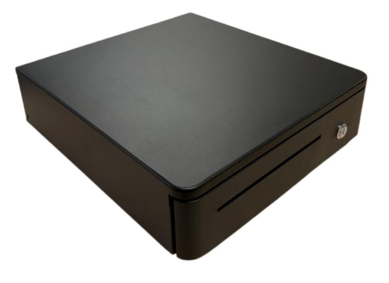 キャッシュドロア(黒） 和信テック WS-330 コンパクト 自動＆手動（キー式）兼用 小型キャッシュドロア..