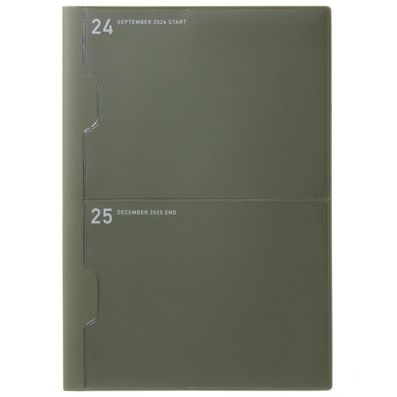 ラコニック 手帳 2025年 A5 マンスリー 2ポケット LAMS83