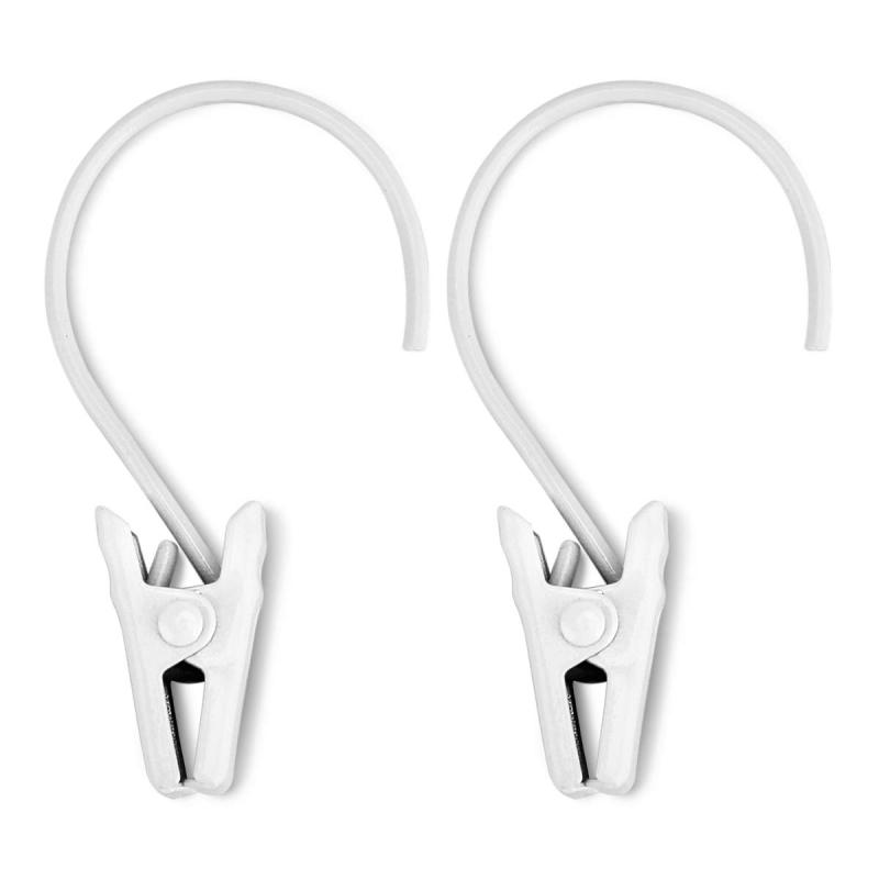 カーテンフック クリップ リング お好み生地を挟む 自分だけのオリジナルカーテン ホワイト16個入り 検..