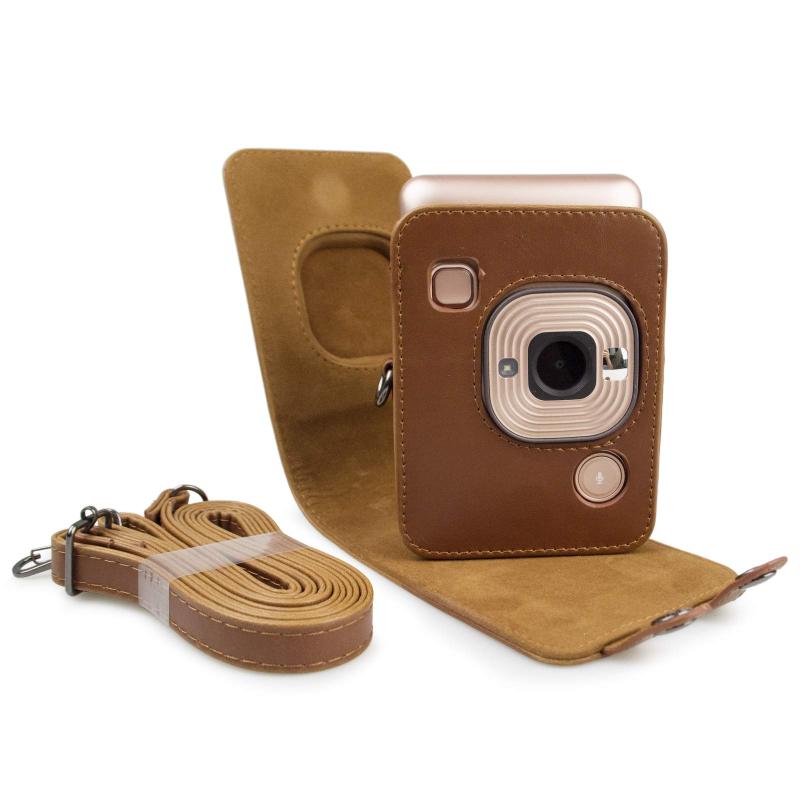 kinokoo For FUJIFILM instax mini liplay ケース、チェキフィルム 保護バッグ チェキ Liplay専用カメラカバー インスタックスミニ Liplay対応 カメラケース ボタン操作でき 全面保護 ショルダーストラッ