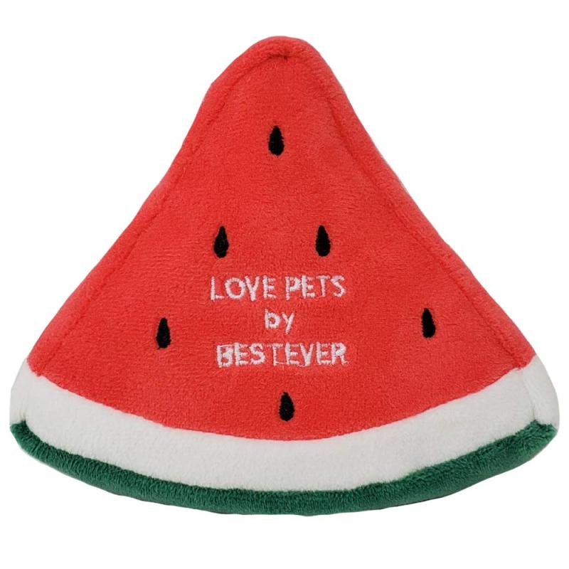 【LOVE PETS by BESTEVER】 ラブペッツバイベストエバー ペットトイ スイカ 西瓜 Sliced Water Melon 4..